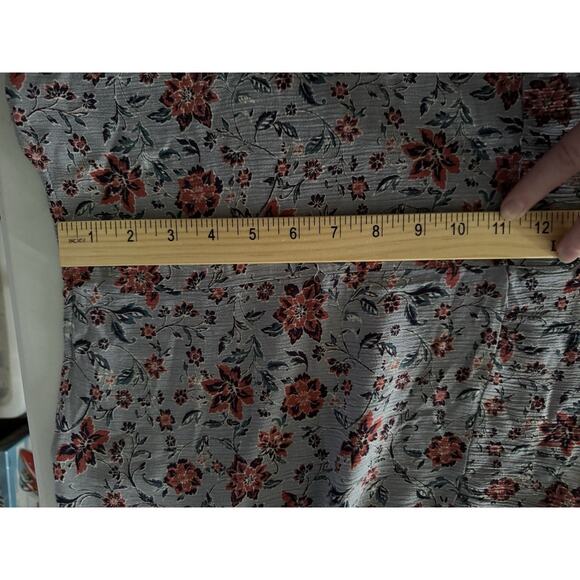 Easel Dress Large Womens Tiered Crinkle Maxi Cottagecore Boho Lavendar Grayish - Picture 11 of 11